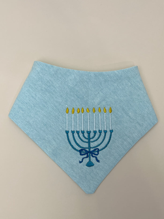 Hanukkah Embroidered Dog Bandana