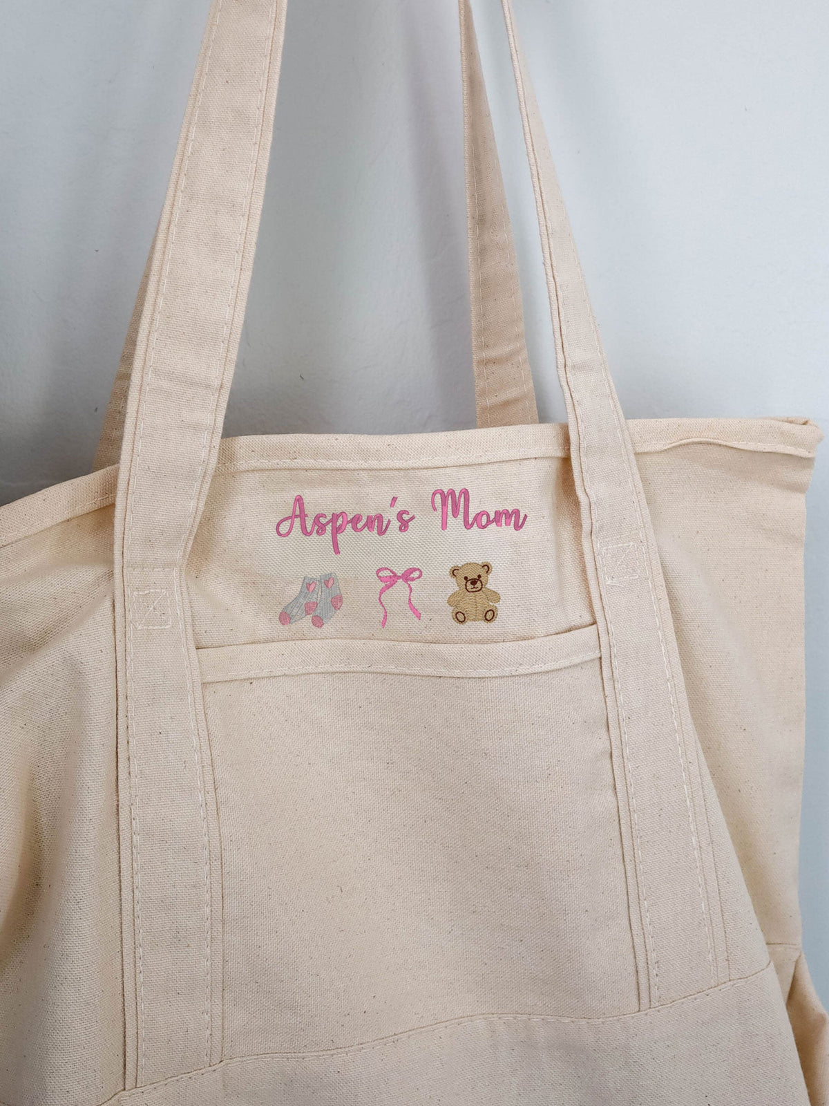 Custom Boat Tote Embroidered Dog Mom Bag - Canoodle Company