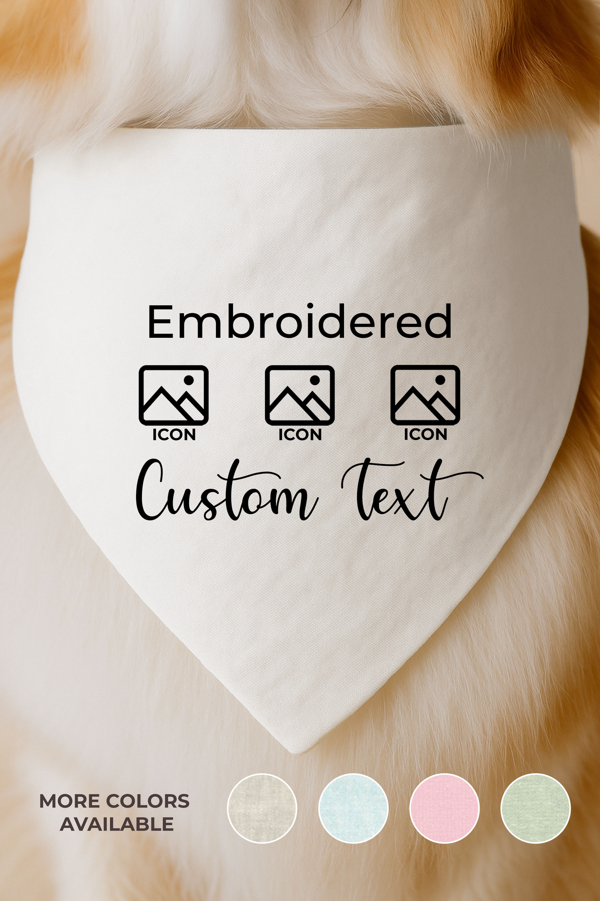 Design Your Bandana | 3 Middle Icons