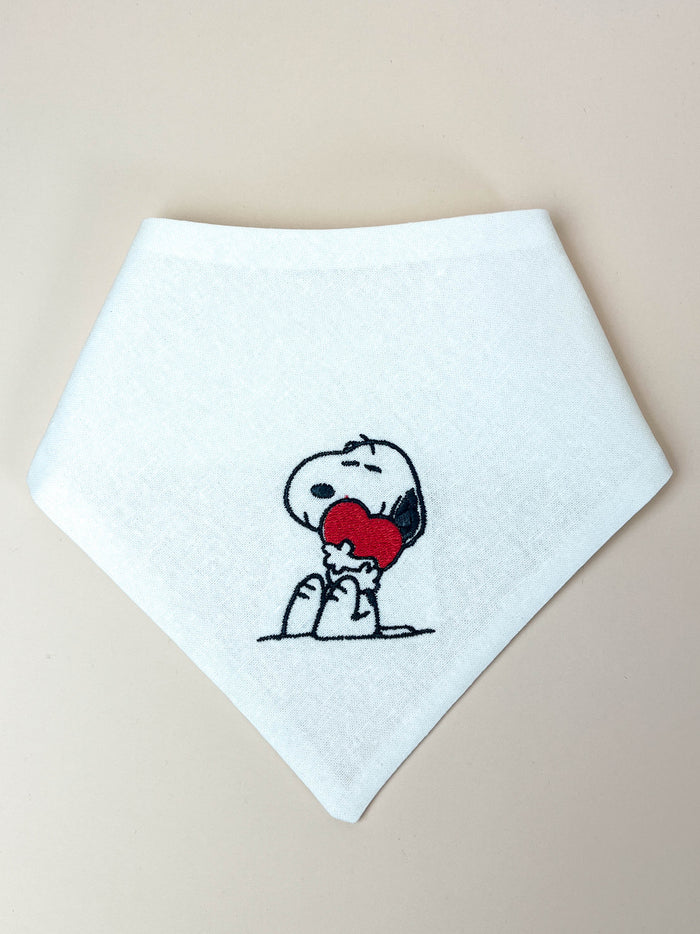 Love Embroidered Dog Bandana