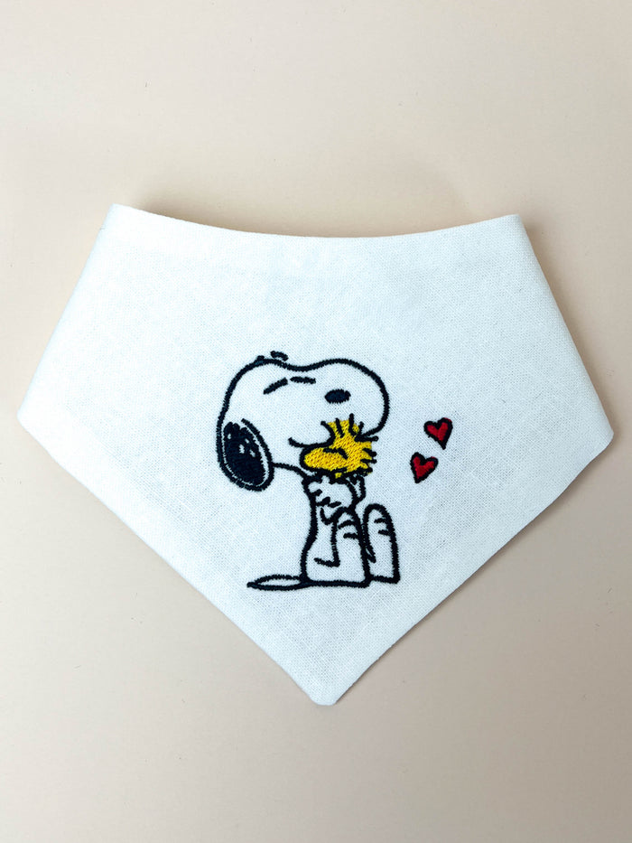 Hugs Embroidered Dog Bandana