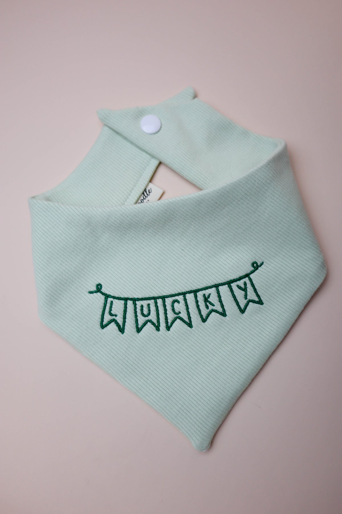 Lucky Banner Embroidered Dog Bandana