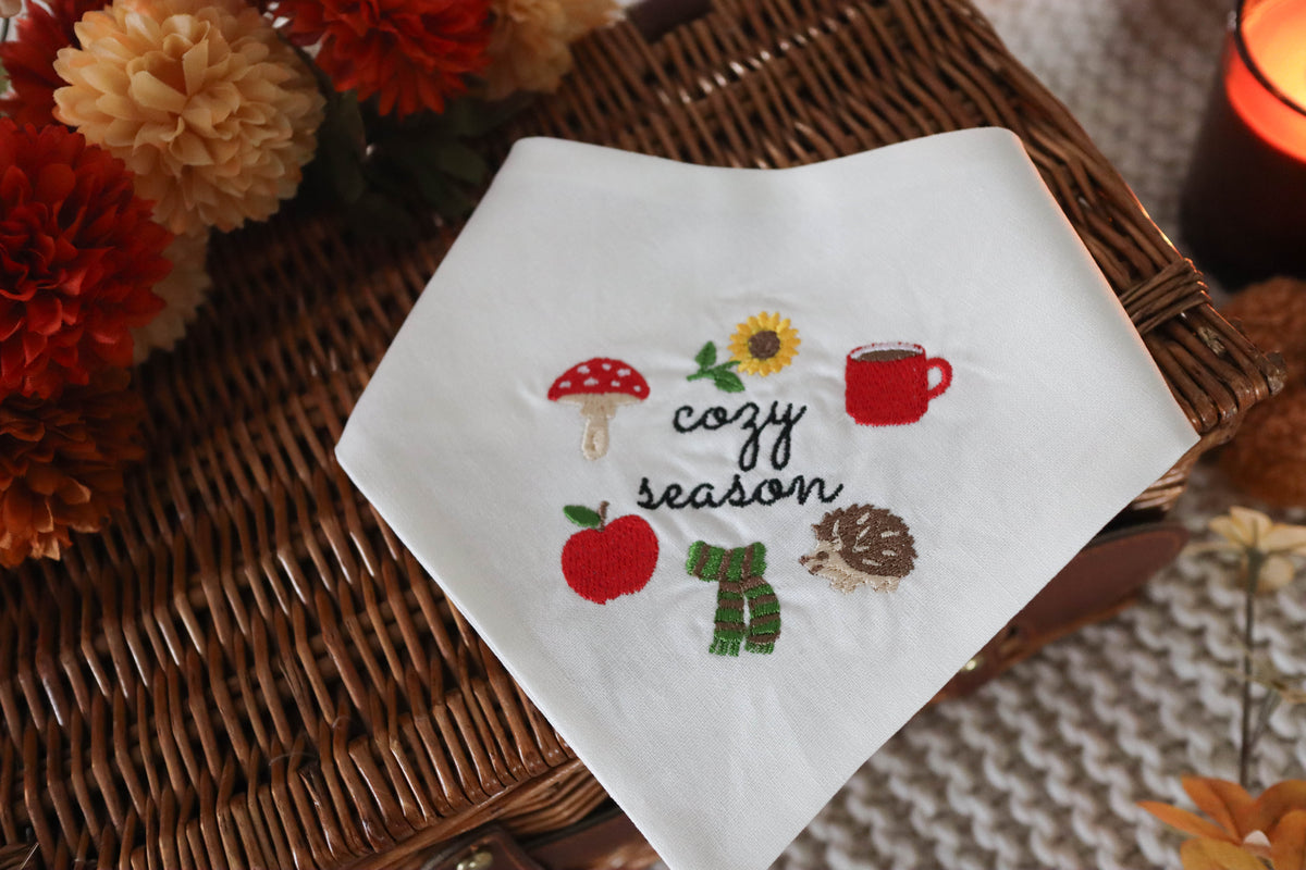 Cozy Season Embroidered Dog Bandana - Canoodle Company