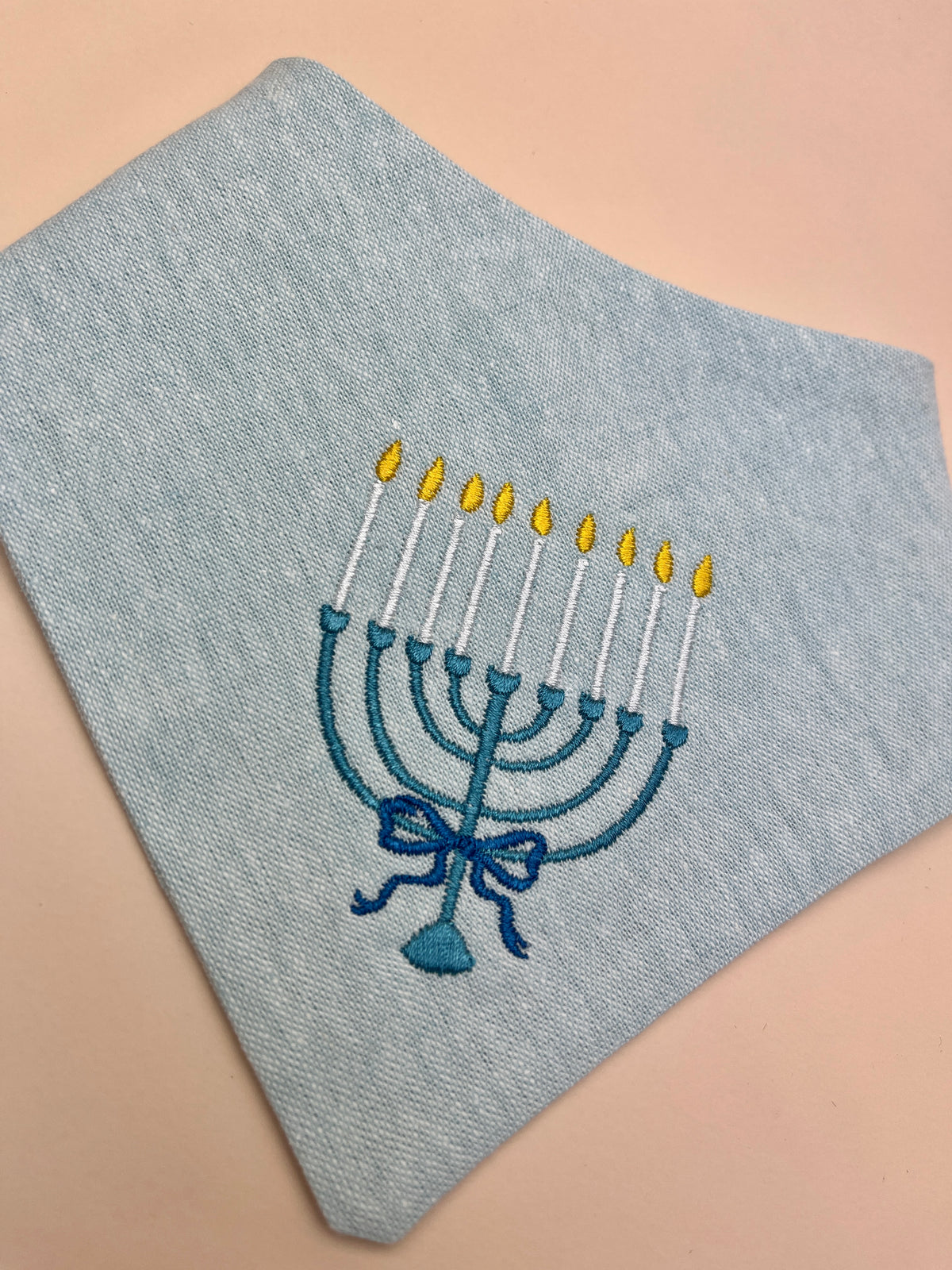 Hanukkah Embroidered Dog Bandana