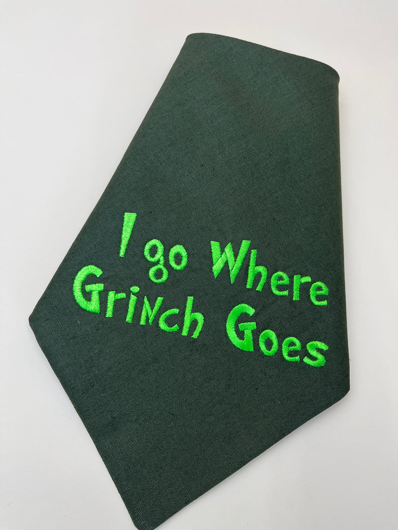 Holiday Mischief Embroidered Dog Bandana - Canoodle Company