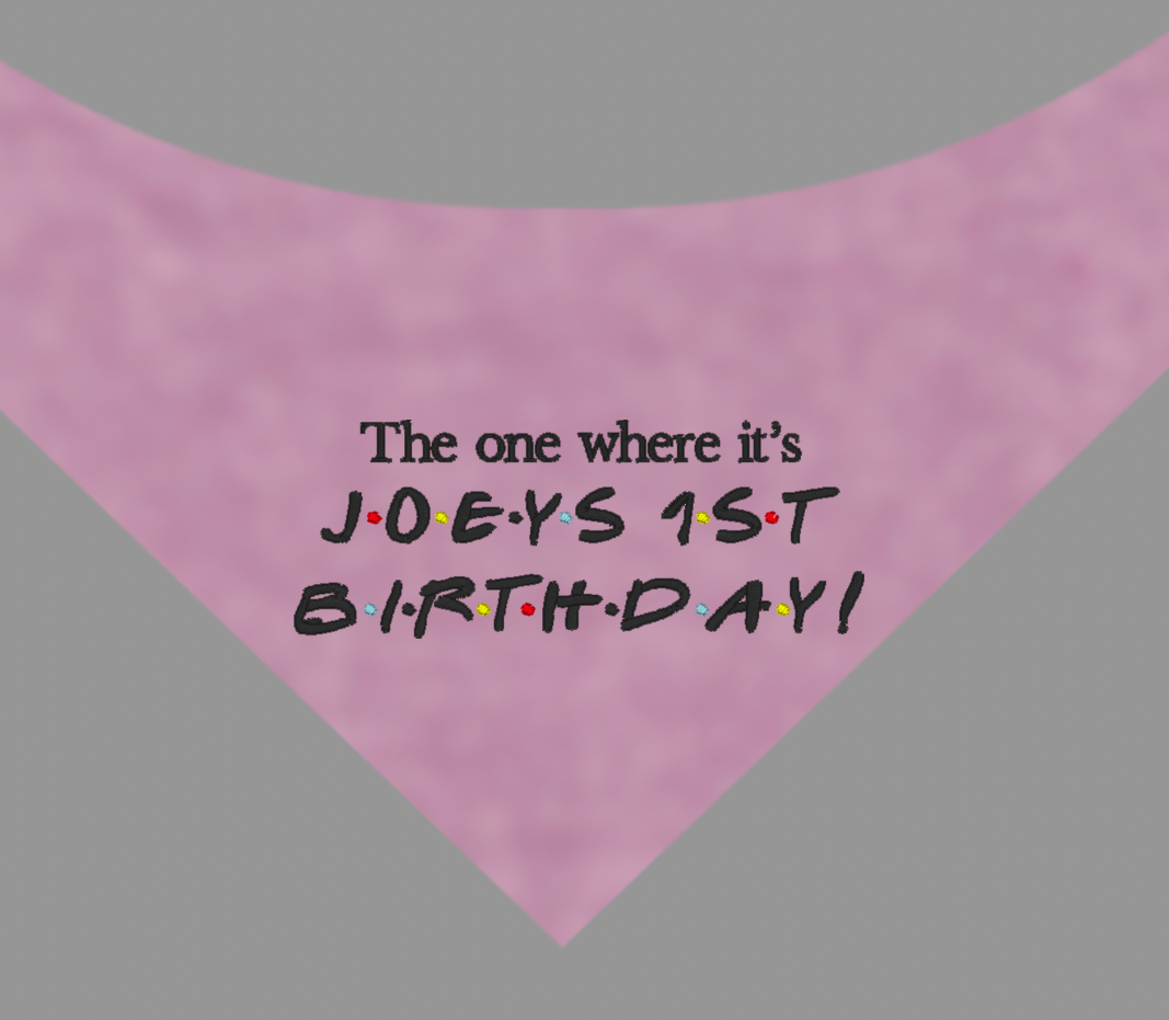 2 Medium Friends Bandanas in Berry fabric