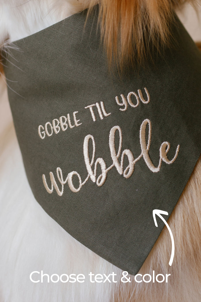 Custom Embroidered Dog Bandana - Canoodle Company
