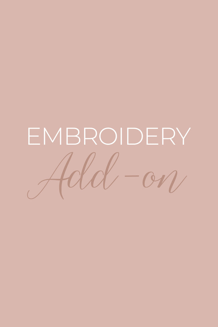 Embroidery Add-on - Canoodle Company