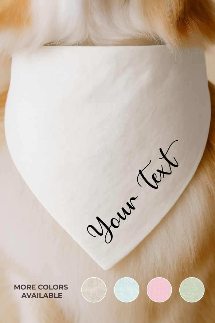 Design Your Bandana | Text Along Side