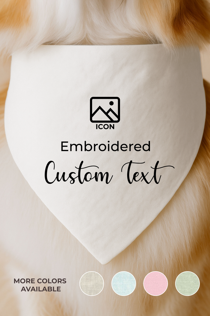 Design Your Bandana | Icon Above Text