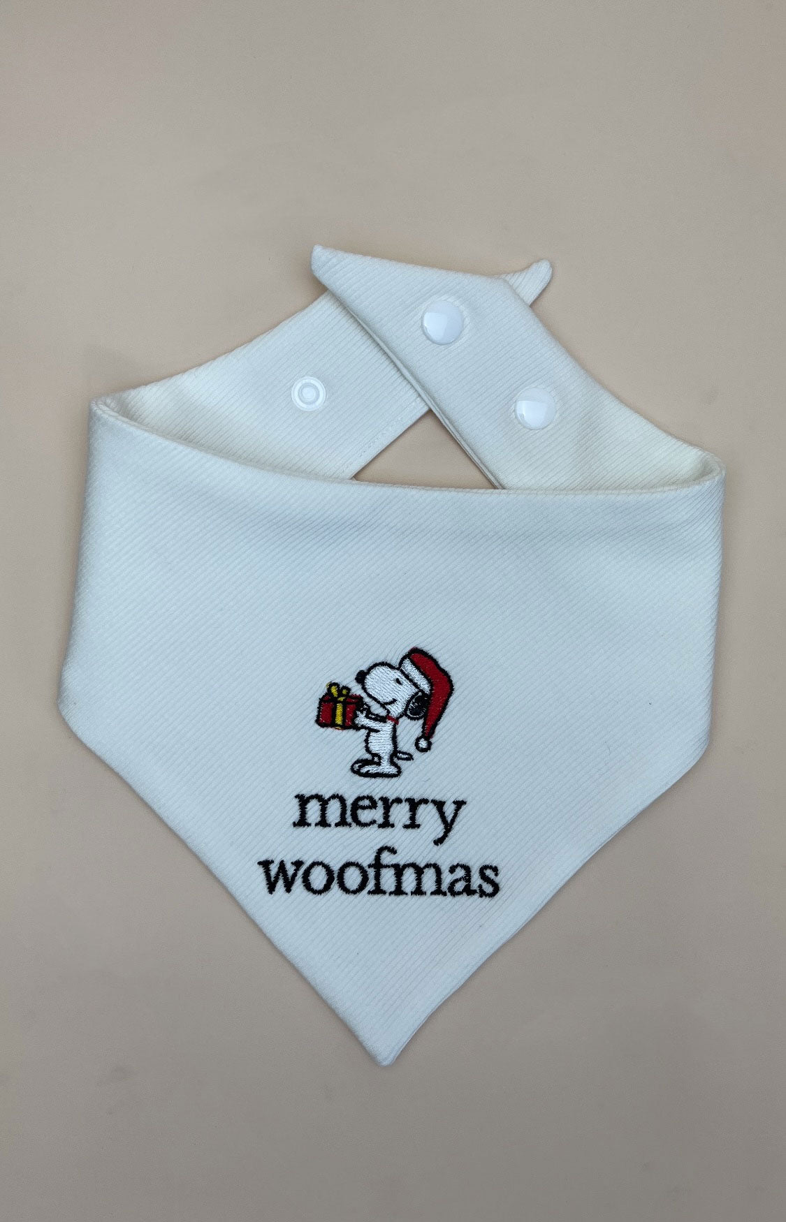 Merry Woofmas Embroidered Dog Bandana - Canoodle Company